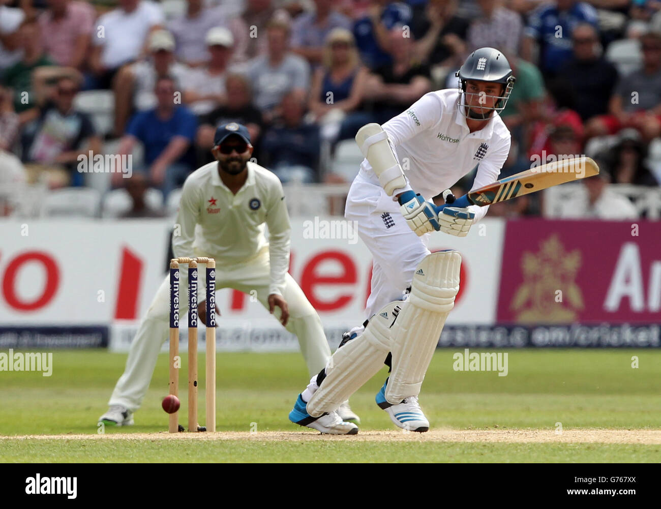 Cricket - Investec serie di prova - Primo test - Inghilterra v India - Giorno 3 - Trent Bridge Foto Stock