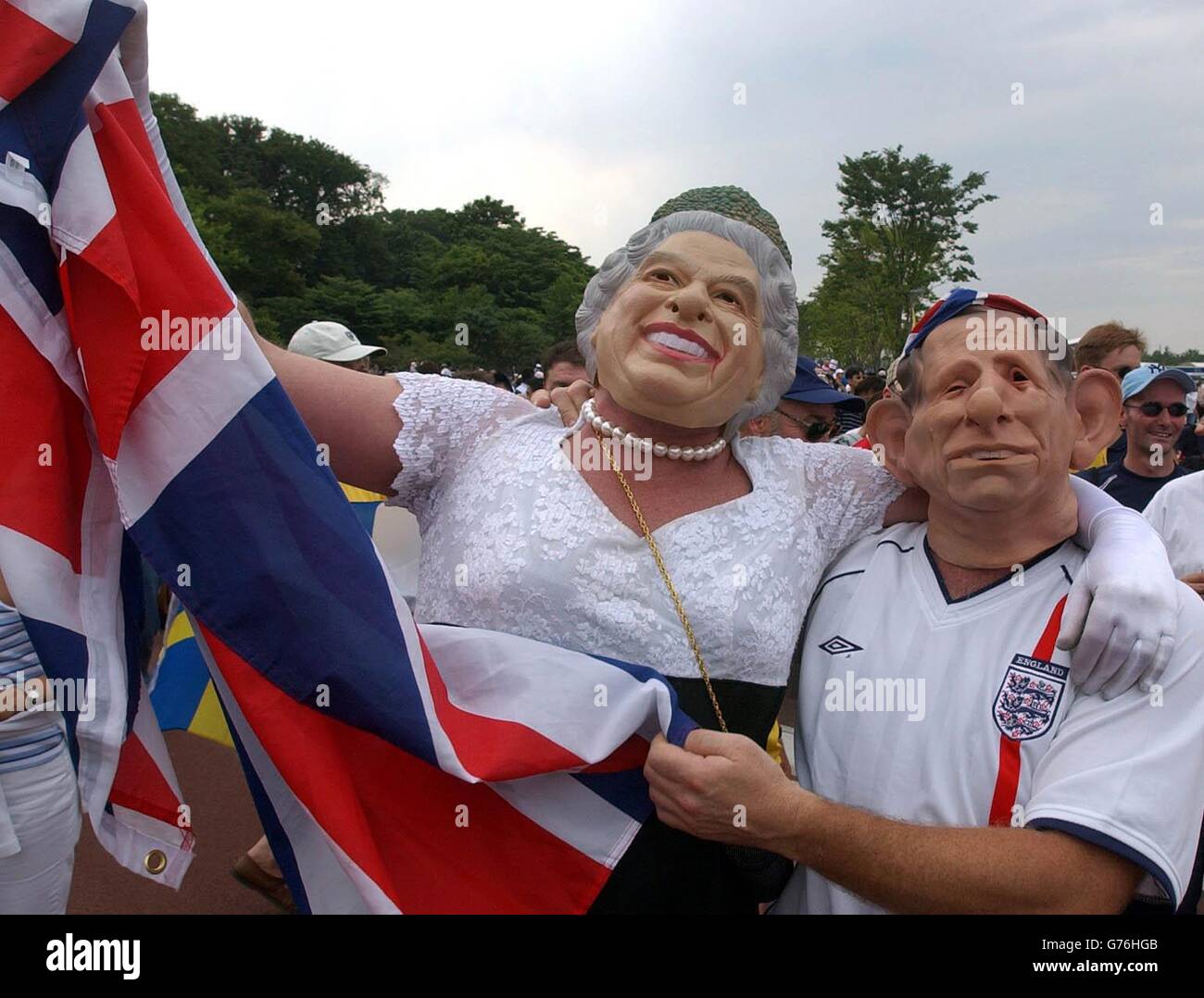 Coppa del Mondo di tifosi inglesi Foto Stock