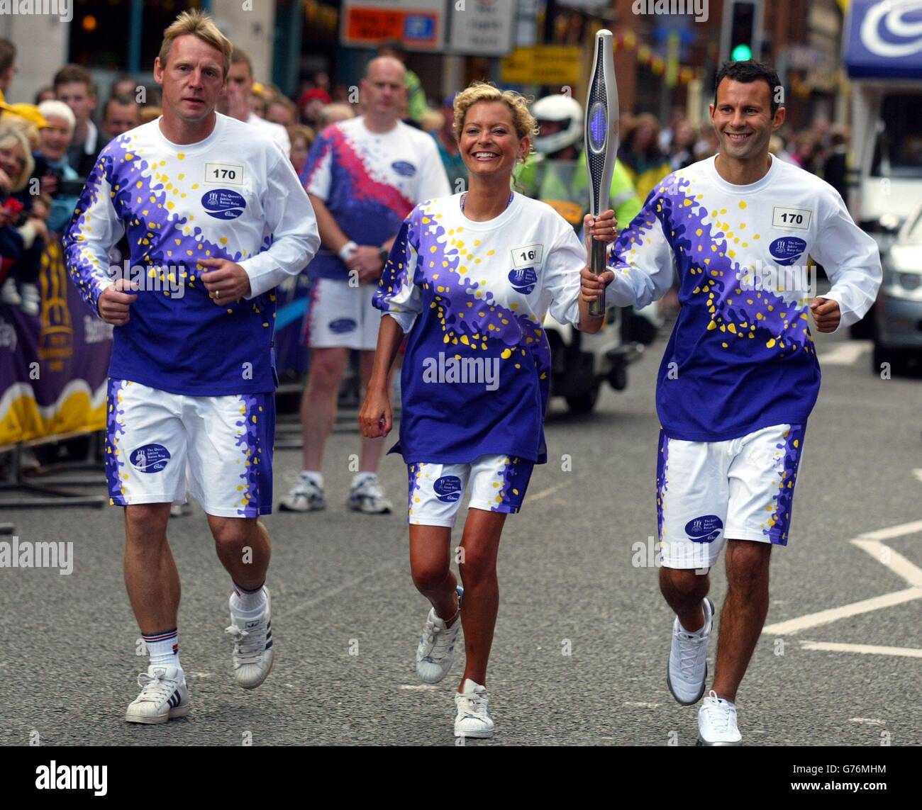 Tracey Shaw Queens Jubillee baton Foto Stock
