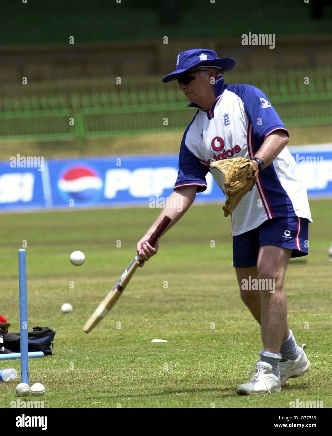 L'Inghilterra del Cricket coach Duncan Fletcher Foto Stock