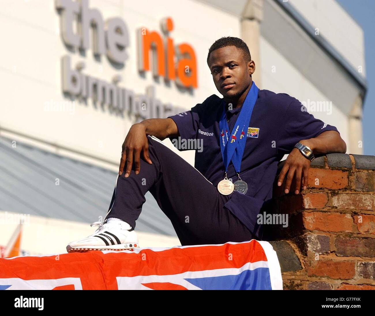 Daniel Caines indoor medaglie Foto Stock