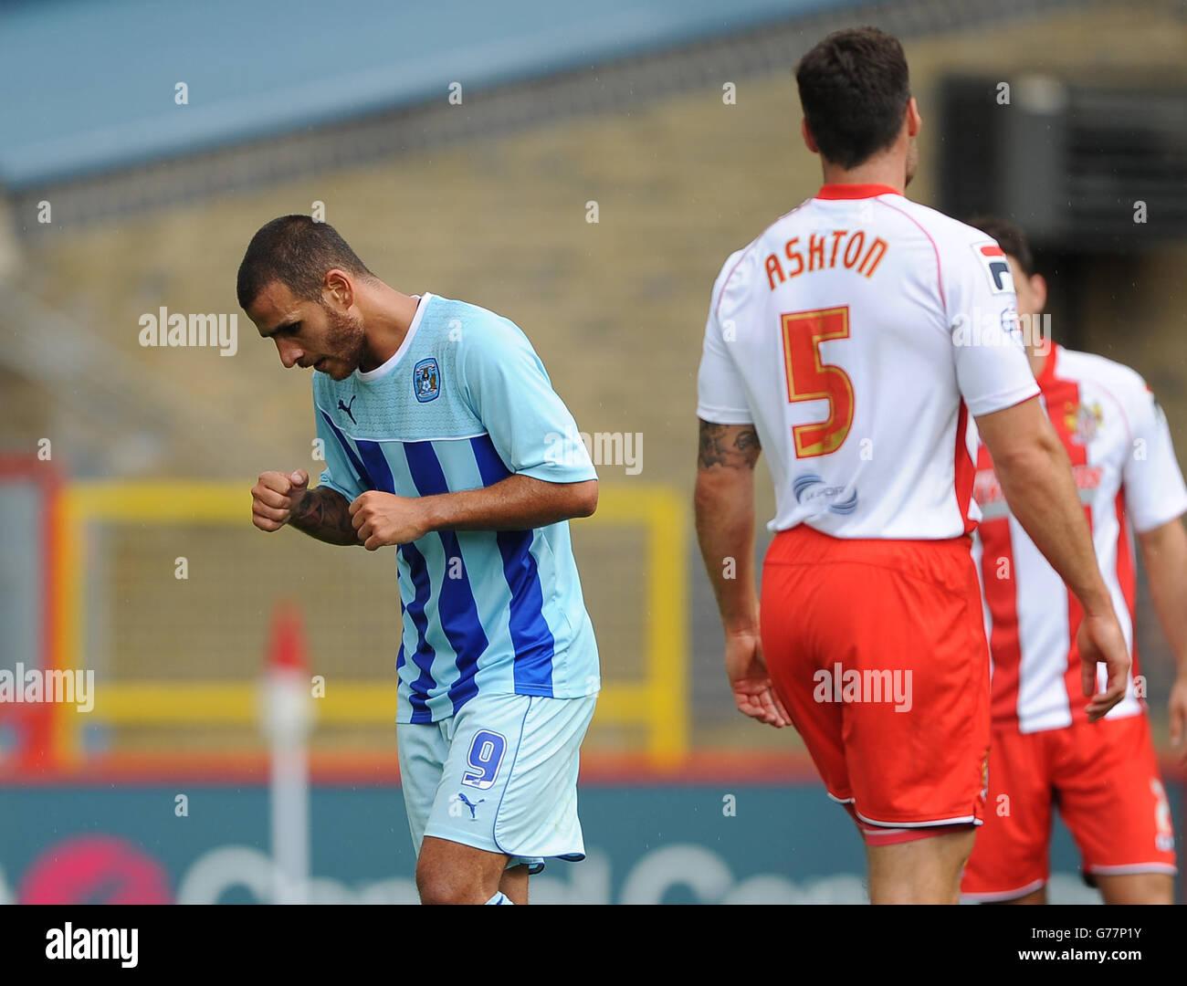 Calcio - pre stagione amichevole - Stevenage v Coventry City - La Lamex Stadium Foto Stock