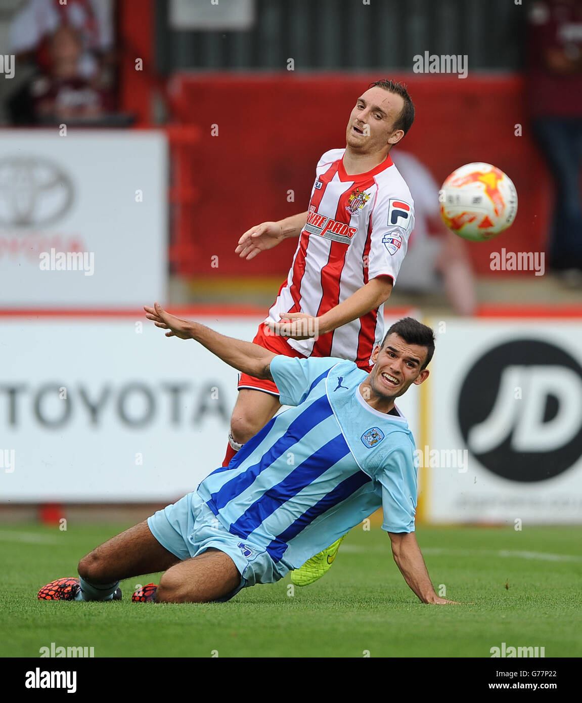 Calcio - pre stagione amichevole - Stevenage v Coventry City - La Lamex Stadium Foto Stock