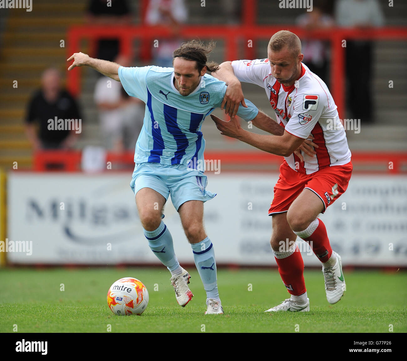 Calcio - pre stagione amichevole - Stevenage v Coventry City - La Lamex Stadium Foto Stock