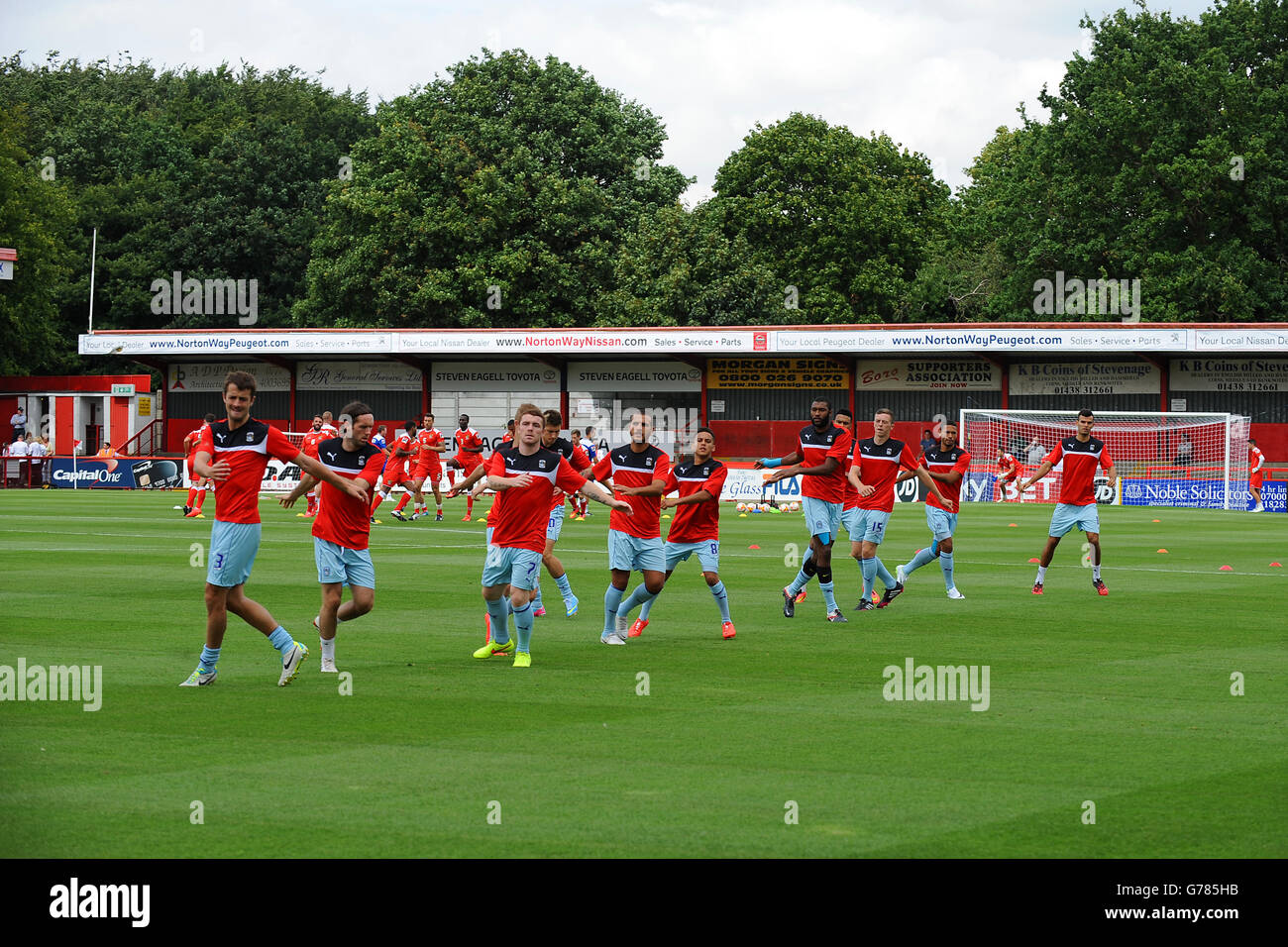 Calcio - pre stagione amichevole - Stevenage v Coventry City - La Lamex Stadium Foto Stock