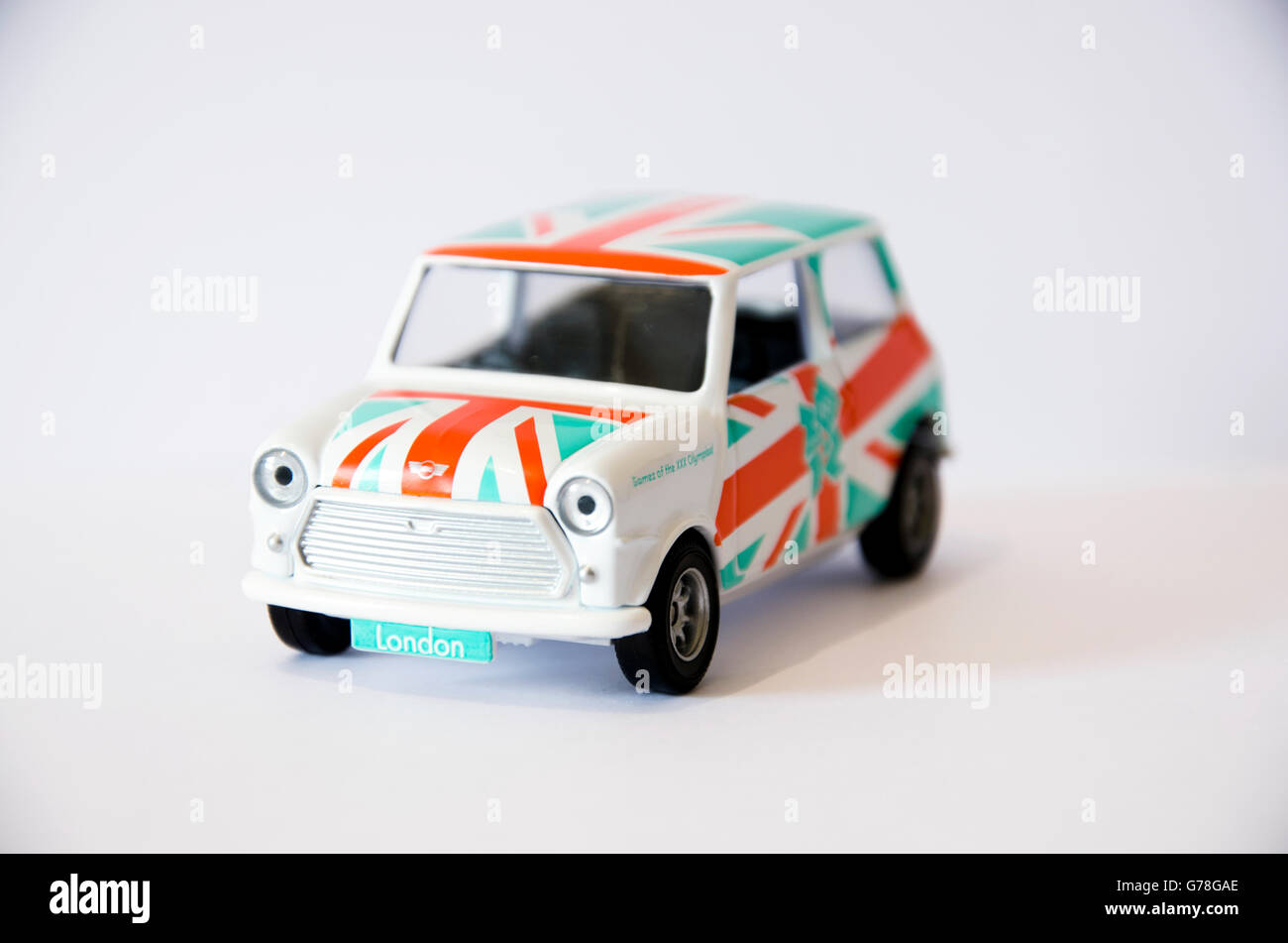 2012 Olimpiadi di Londra di marca Cooper Mini toy Foto Stock