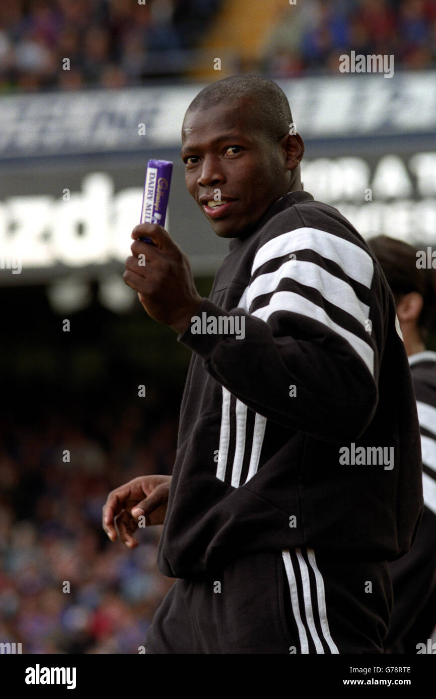 Calcio - Leicester City / Newcastle United. Faustino Asprilla, Newcastle Foto Stock