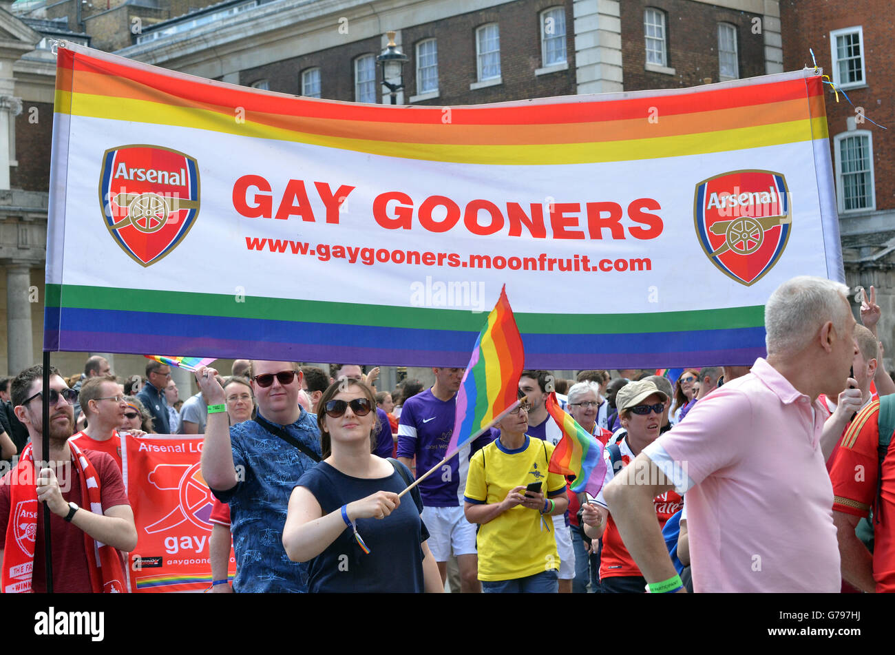 Londra, UK, 25 giugno 2016, Gay Pride 2016 Credit: JOHNNY ARMSTEAD/Alamy Live News Foto Stock