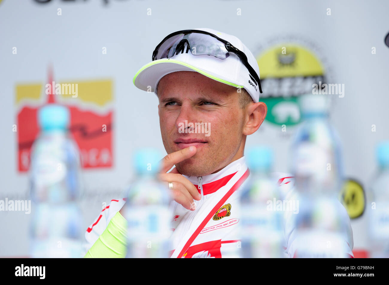 Swidnica, Polonia. 26 Giugno, 2016. Il campionato polacco di ciclismo su strada 2016, Rafal Majka Campione Polacco, 2016 Credit: Kazimierz Jurewicz/Alamy Live News Foto Stock