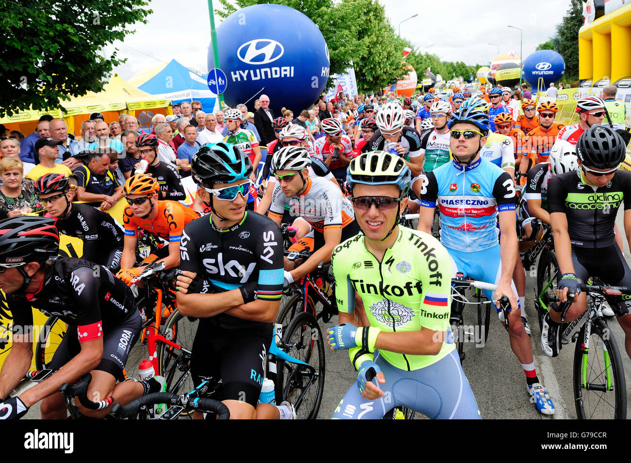 Swidnica, Polonia. 26 Giugno, 2016. Il campionato polacco di ciclismo su strada 2016, 2016 Credit: Kazimierz Jurewicz/Alamy Live News Foto Stock