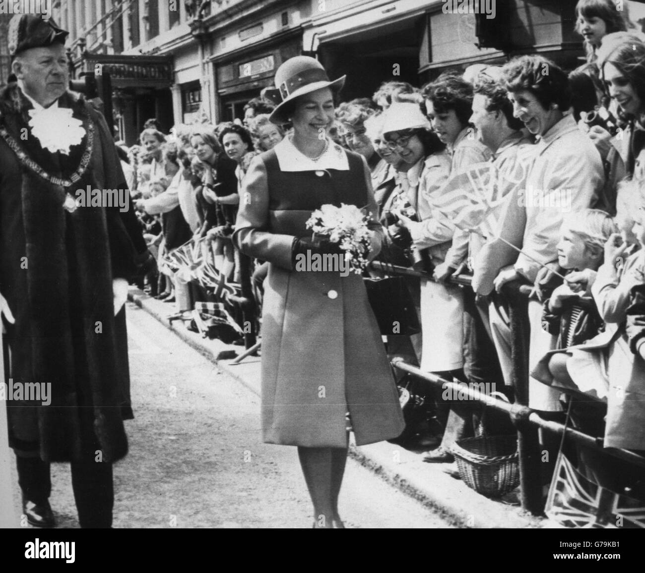 Royalty - Queen Elizabeth II - Bagno, Somerset Foto Stock