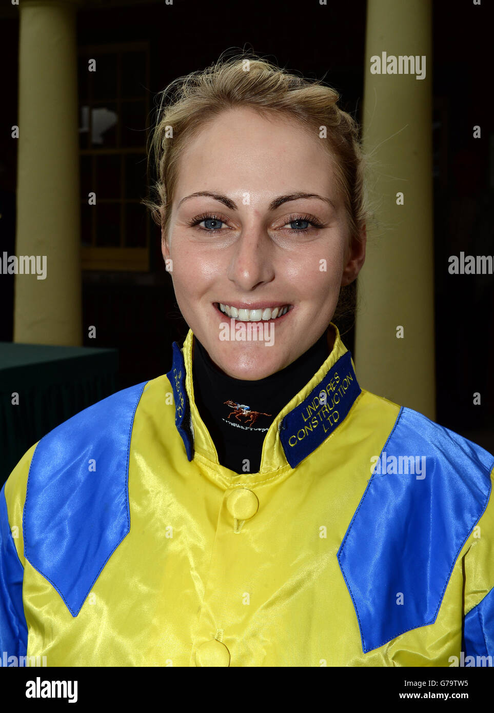 Jockey Rachel Richardson durante il William Hill Great St.Wilfrid handicap Day al Ripon Racecourse, Ripon. PREMERE ASSOCIAZIONE foto. Data foto: Sabato 16 agosto 2014. Guarda la storia della Pennsylvania RACING Ripon. Il credito fotografico deve essere: John Giles/PA Wire. Foto Stock