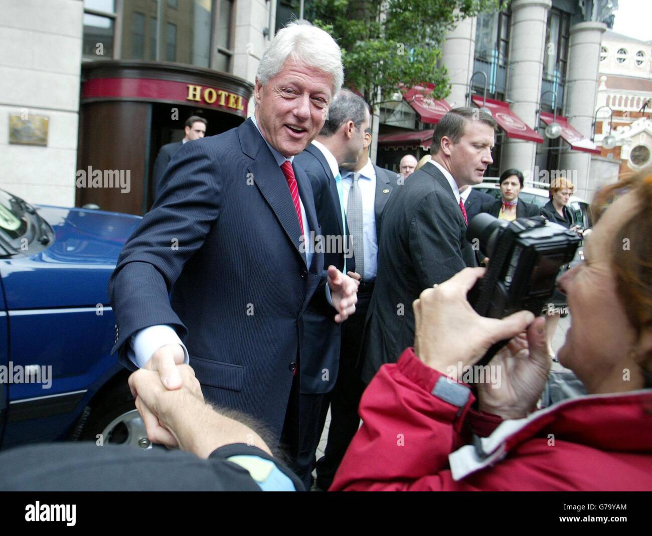 Bill Clinton - Irlanda del Nord della deconcentrazione Foto Stock