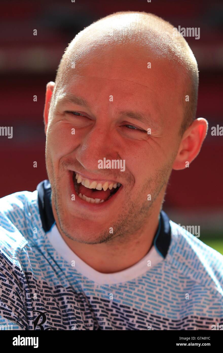 Leeds Rhinos Carl Ablett, durante la finale della Tetley's Challenge Cup al Wembley Stadium di Londra. Foto Stock