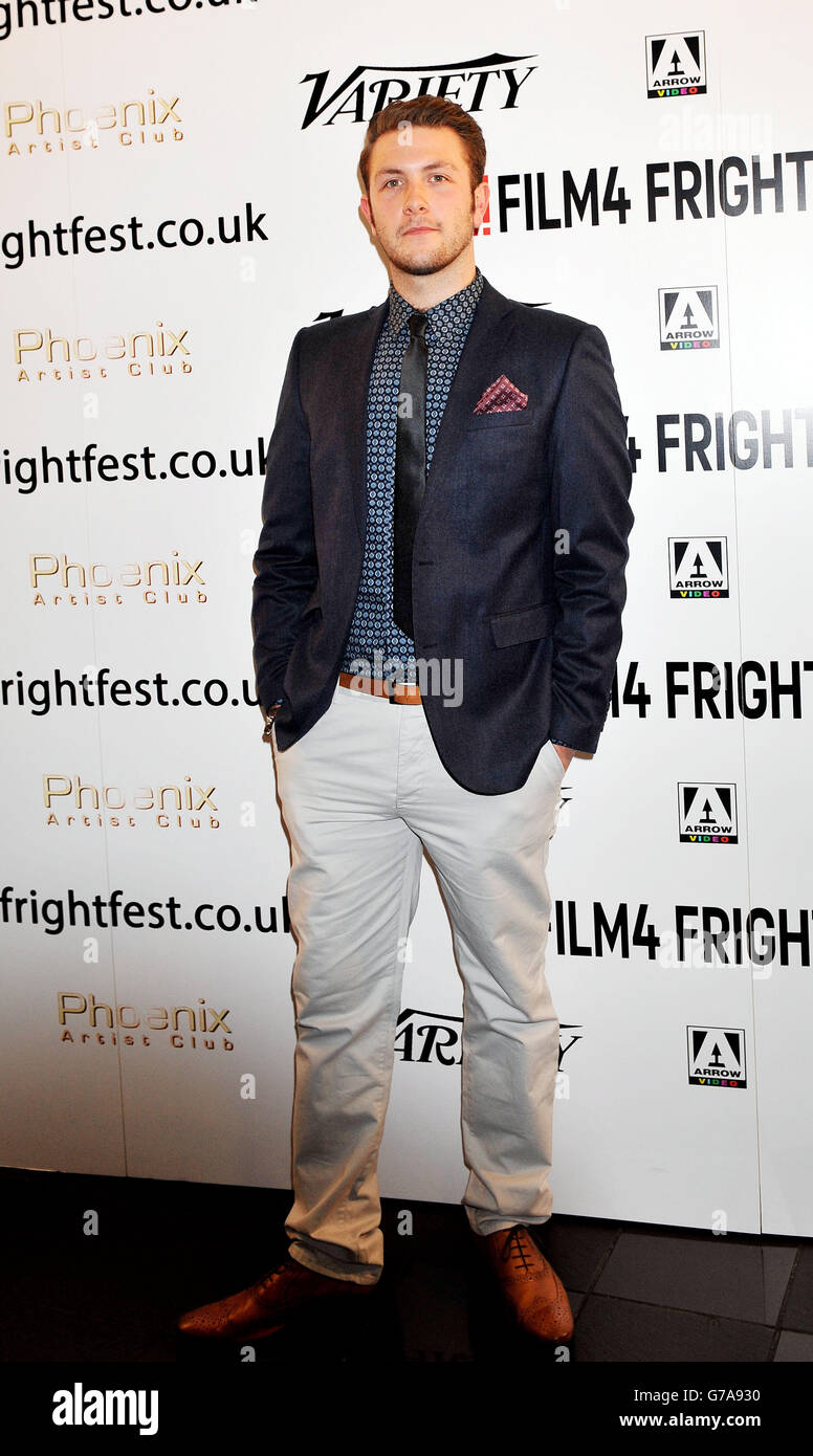 Star Anthony Ilott partecipa alla prima proiezione di Wrong Turn 6 al Film4 FrightFest al Vue West End di Leicester Square, Londra, in vista del rilascio di Digital HD e DVD del film questo ottobre. Foto Stock
