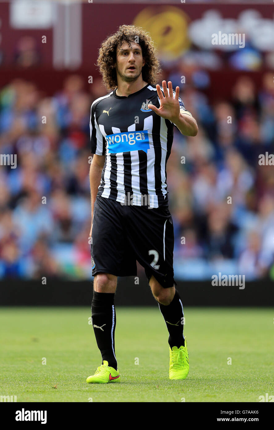Fabricio Cococini di Newcastle United durante la partita Barclays Premier League a Villa Park, Birmingham. Foto Stock