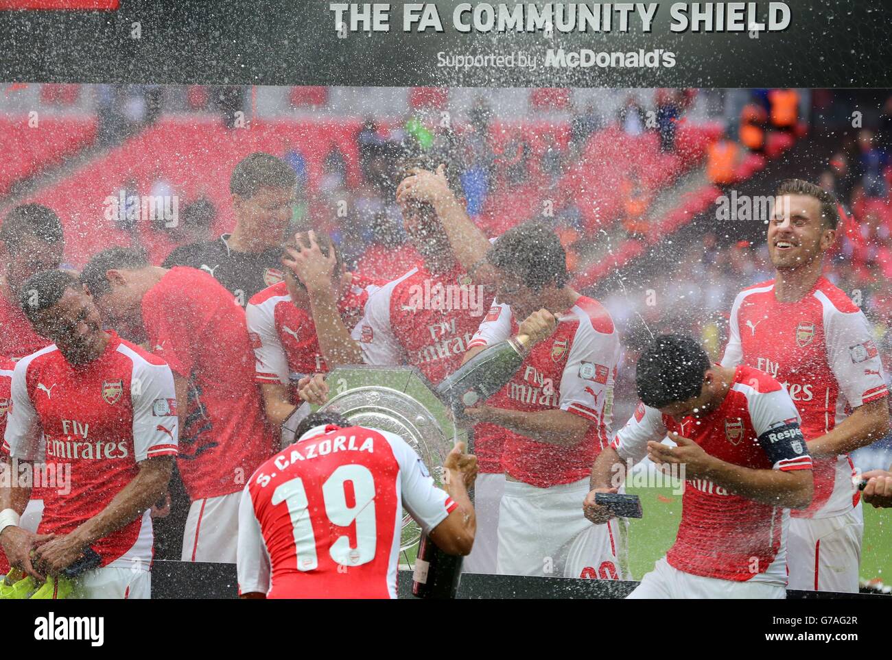 Calcio - protezione comunitaria - Arsenal v Manchester City - Wembley Stadium Foto Stock