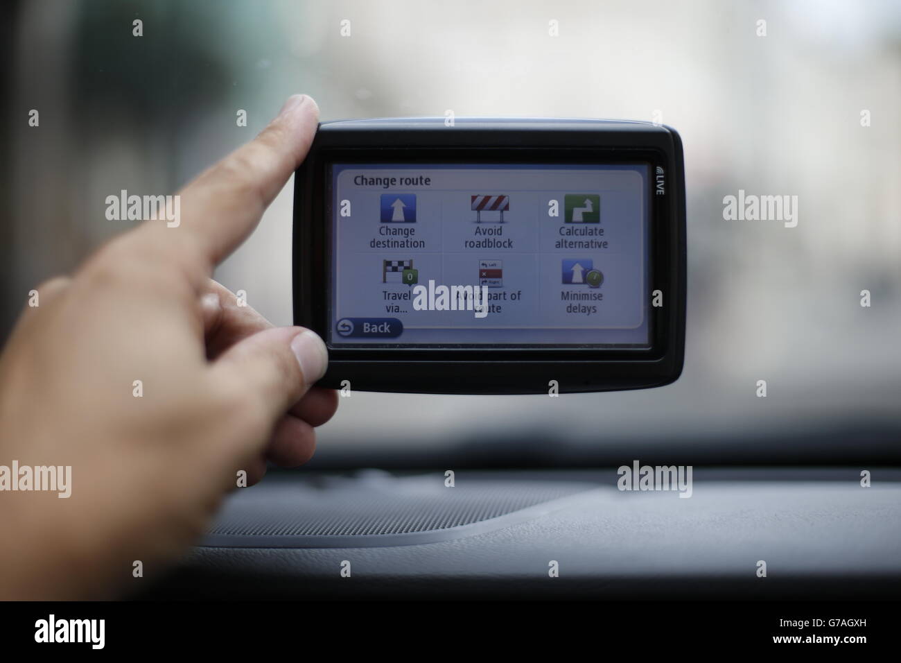 Navigatore satellitare e auto immagini e fotografie stock ad alta  risoluzione - Alamy