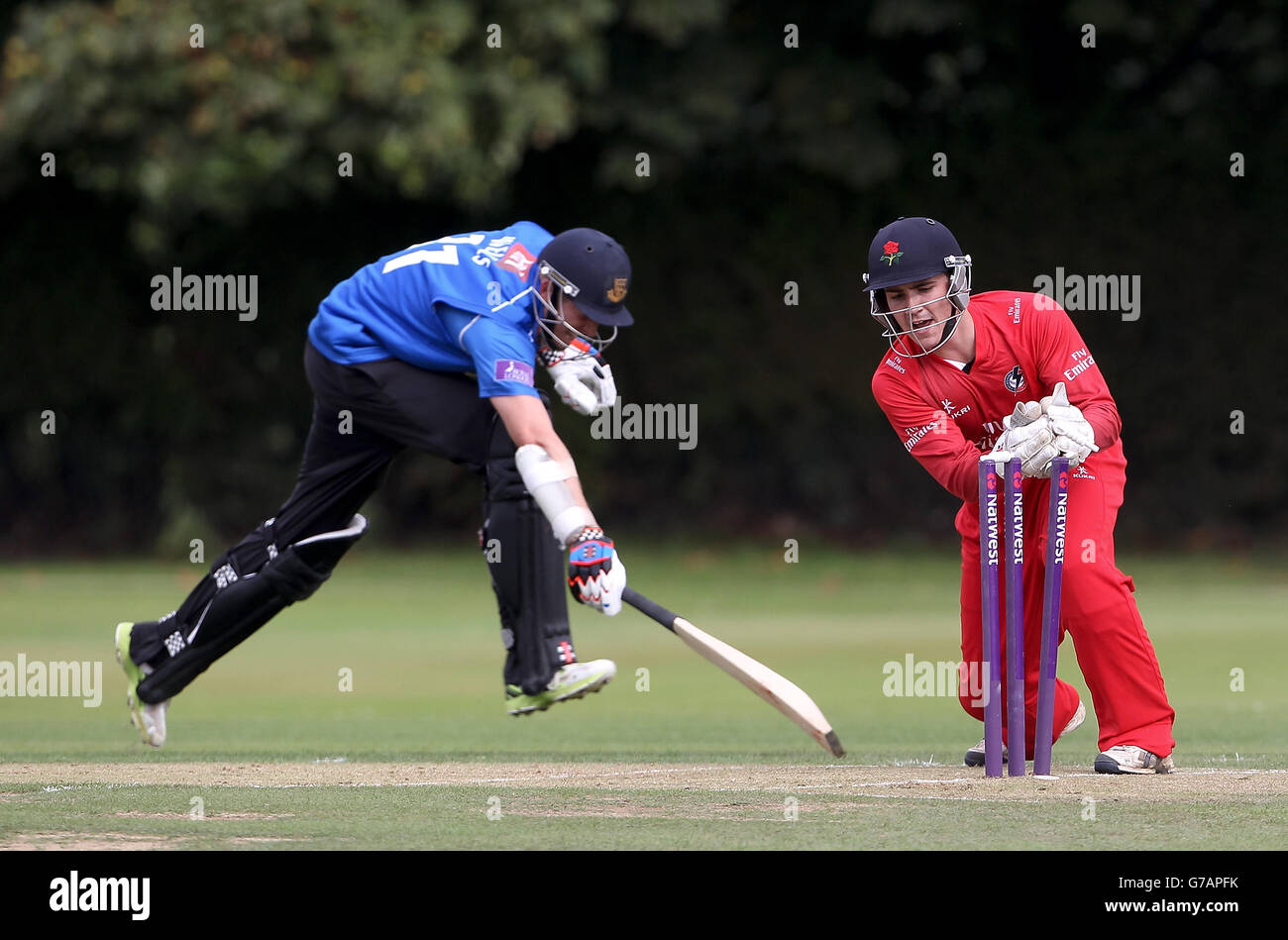 Cricket - secondo XI Trophy - Semi Fnal - Sussex v Lancashire - Horsham Cricket Club Foto Stock