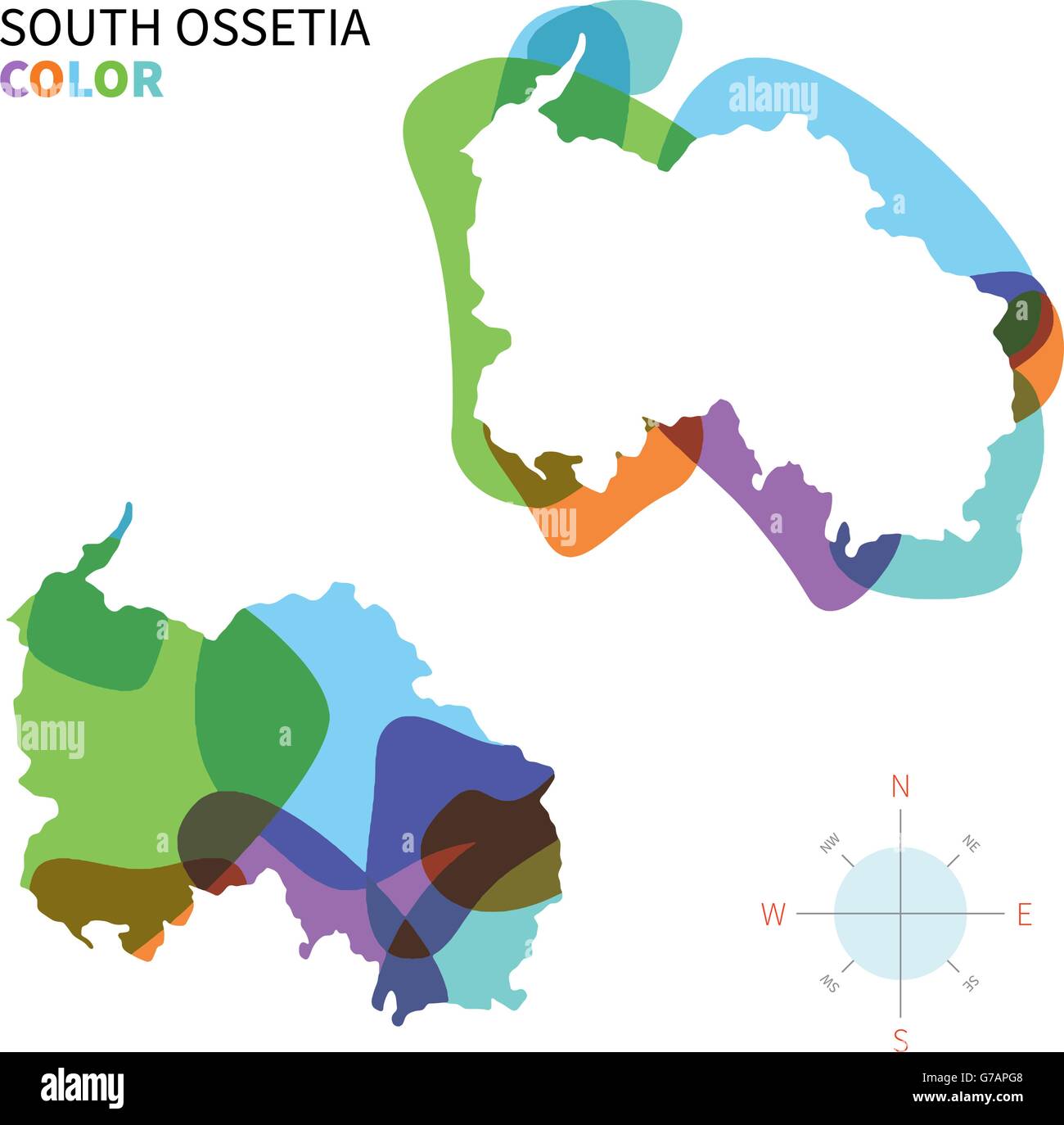 mappa-del-sud-ossetia-immagini-e-fotografie-stock-ad-alta-risoluzione