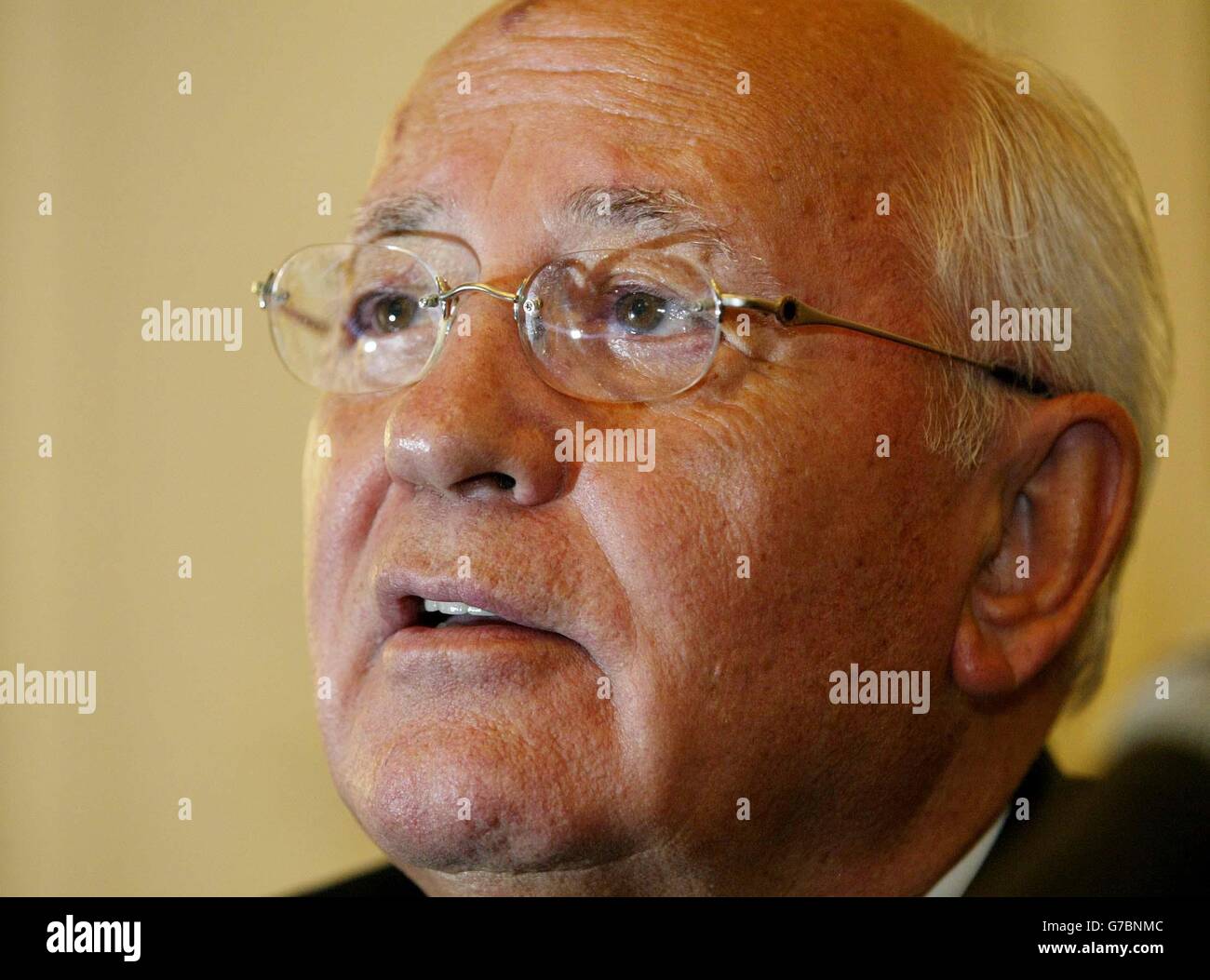 Mikhail Gorbachev W.M.D. Programma di sensibilizzazione Foto Stock