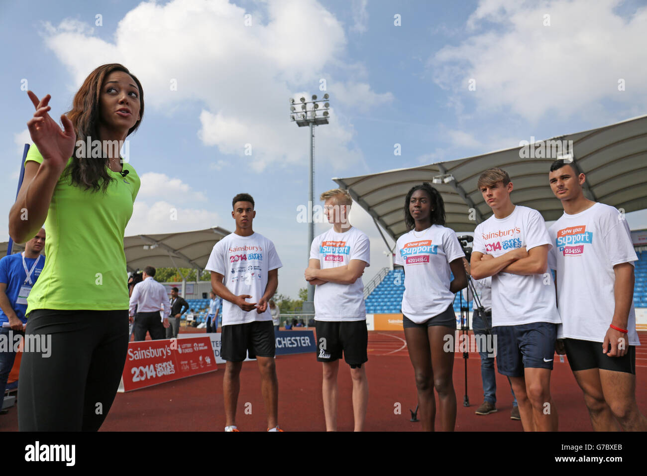 Sport - Sainsbury's 2014 School Games - Day One - Manchester Foto Stock