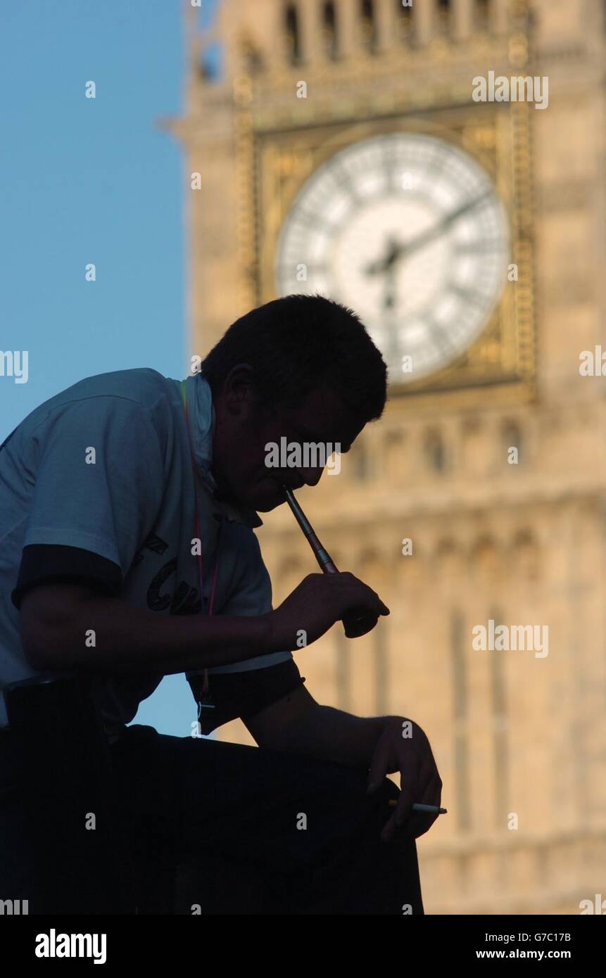 Pro dimostrazione di caccia Foto Stock