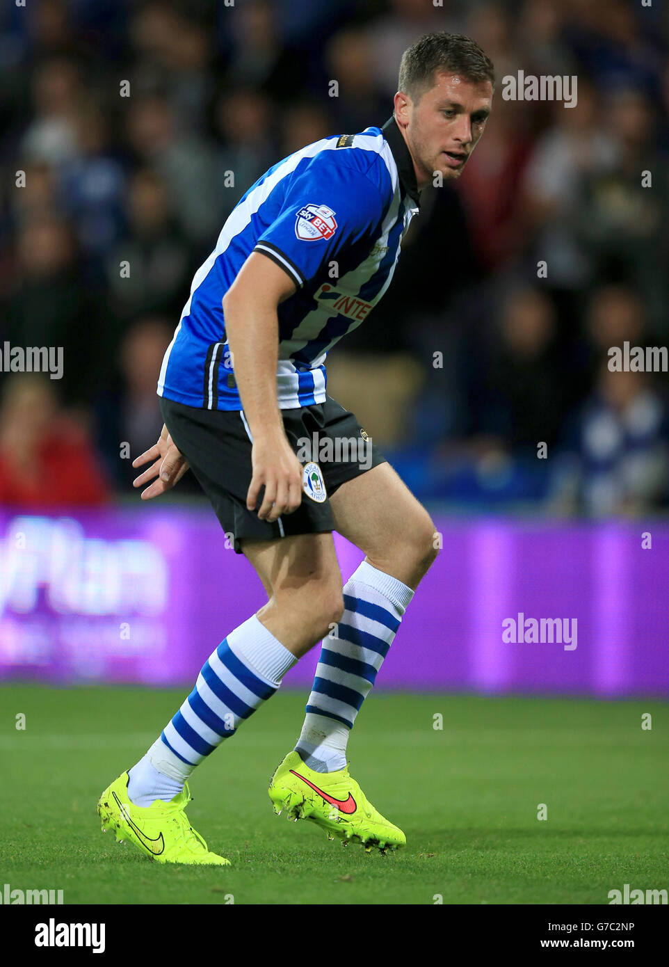 Calcio - Campionato Sky Bet - Cardiff City / Wigan Athletic - Cardiff City Stadium. Andrew Taylor di Wigan Athletic Foto Stock