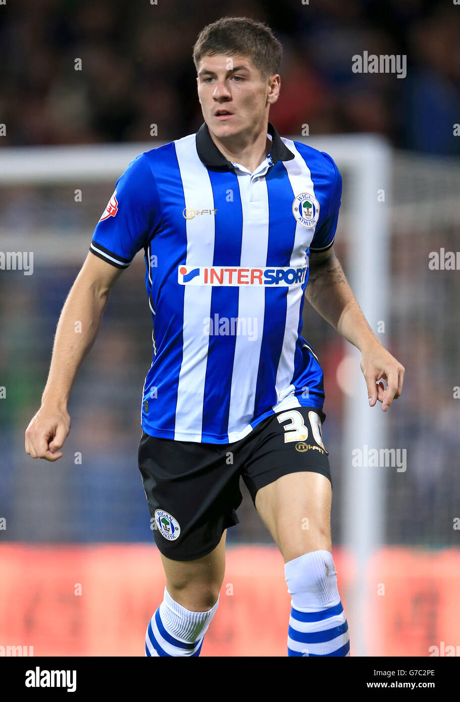 Calcio - Campionato Sky Bet - Cardiff City / Wigan Athletic - Cardiff City Stadium. Rob Kiernan di Wigan Athletic Foto Stock