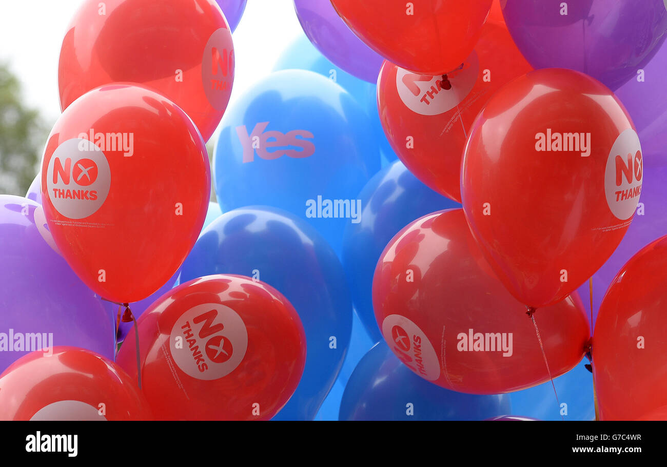 Scottish referendum di indipendenza Foto Stock