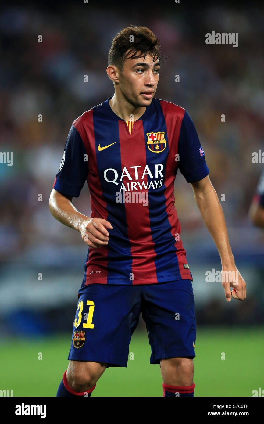 Calcio - UEFA Champions League - Gruppo F - Barcellona v Apoel Nicosia - Camp Nou. Munir El Haddadi, Barcellona Foto Stock