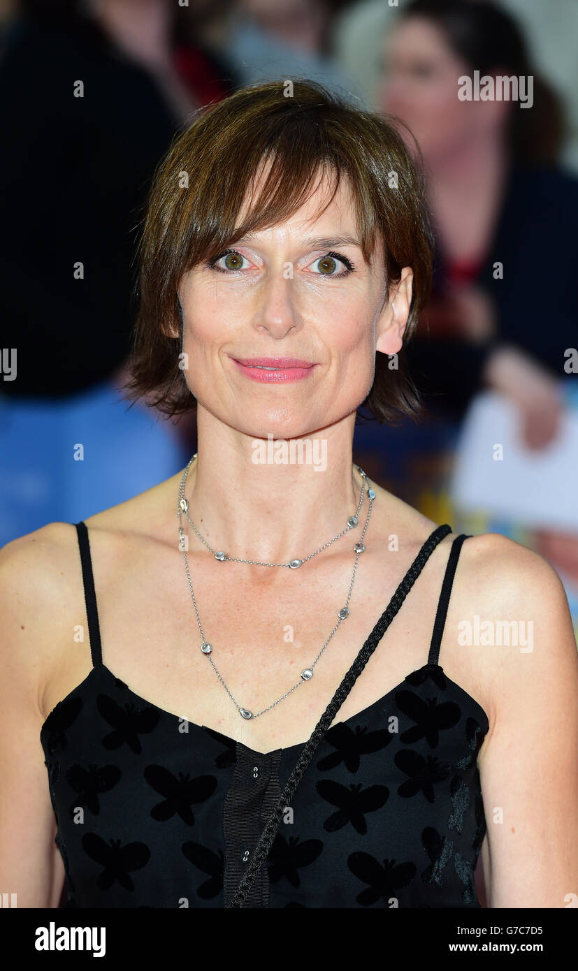 Amelia Bullmore alla prima di quello che abbiamo fatto durante la nostra vacanza all'Odeon West End di Londra. Foto Stock