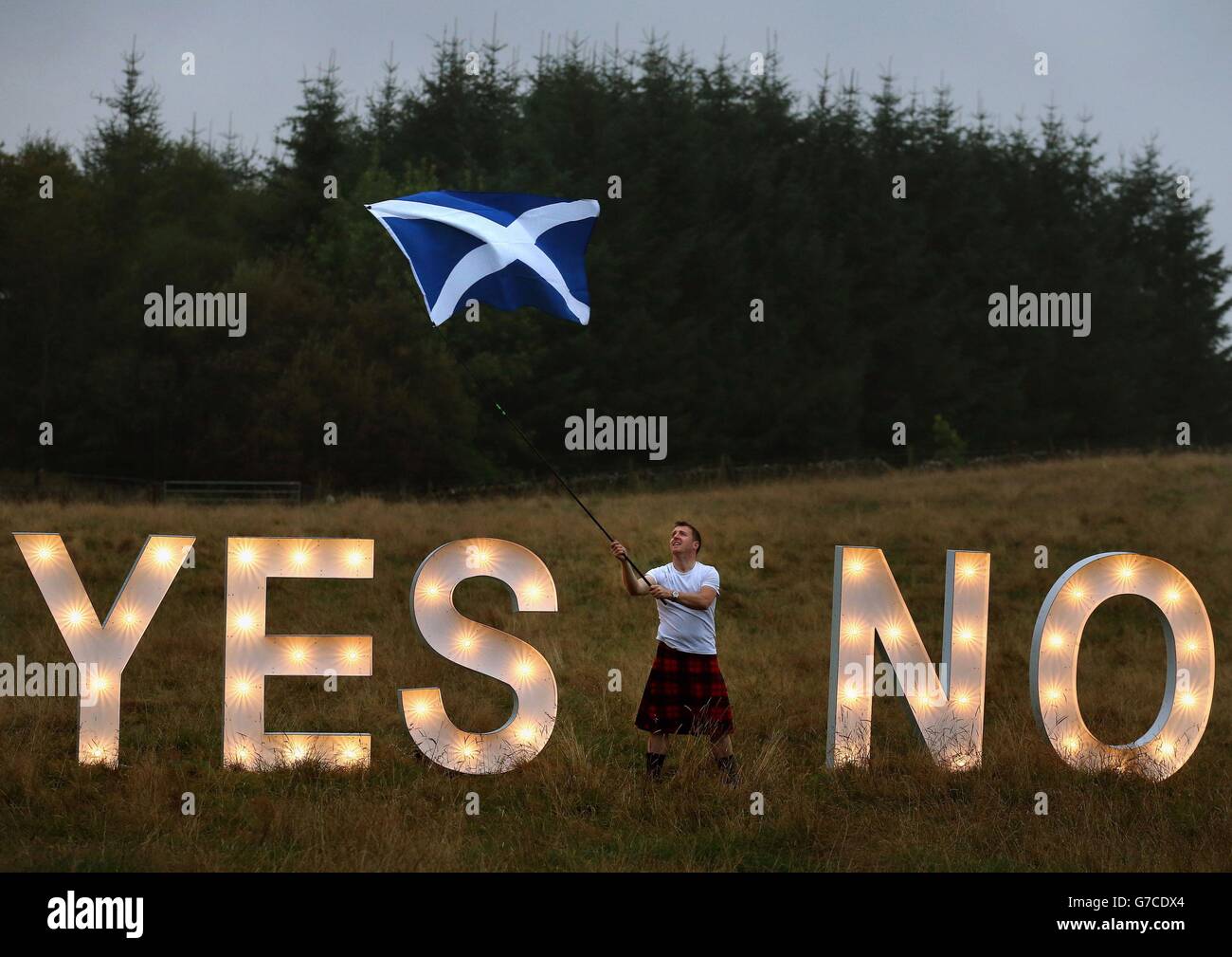 Scottish referendum di indipendenza Foto Stock