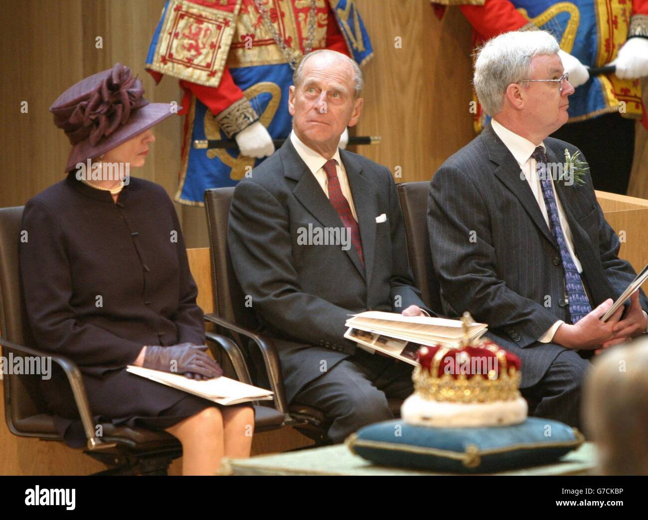 Il Parlamento scozzese - Il Duca di Edimburgo Foto Stock