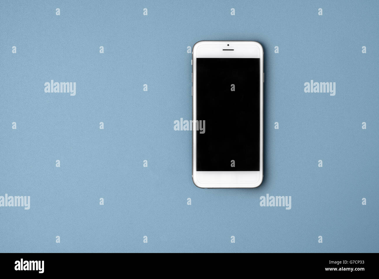 Blank smart phone su sfondo Foto Stock