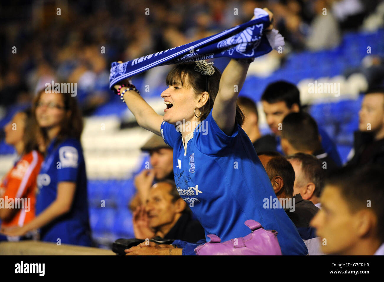 Calcio - Campionato Sky Bet - Birmingham City / Sheffield Mercoledì - St Andrew's. I fan di Birmingham negli stand di St Andrew's. Foto Stock