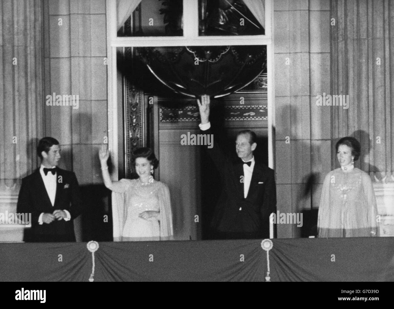 Royalty - Giubileo d'argento della Regina - Buckingham Palace di Londra Foto Stock