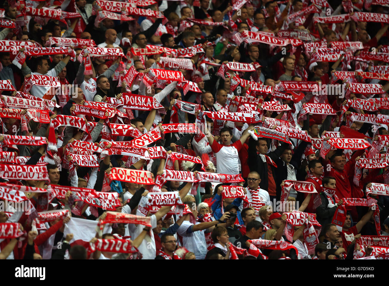 Soccer - UEFA Euro 2016 - Qualifiche - Gruppo D - Polonia v Scozia - Stadio Nazionale di Varsavia Foto Stock