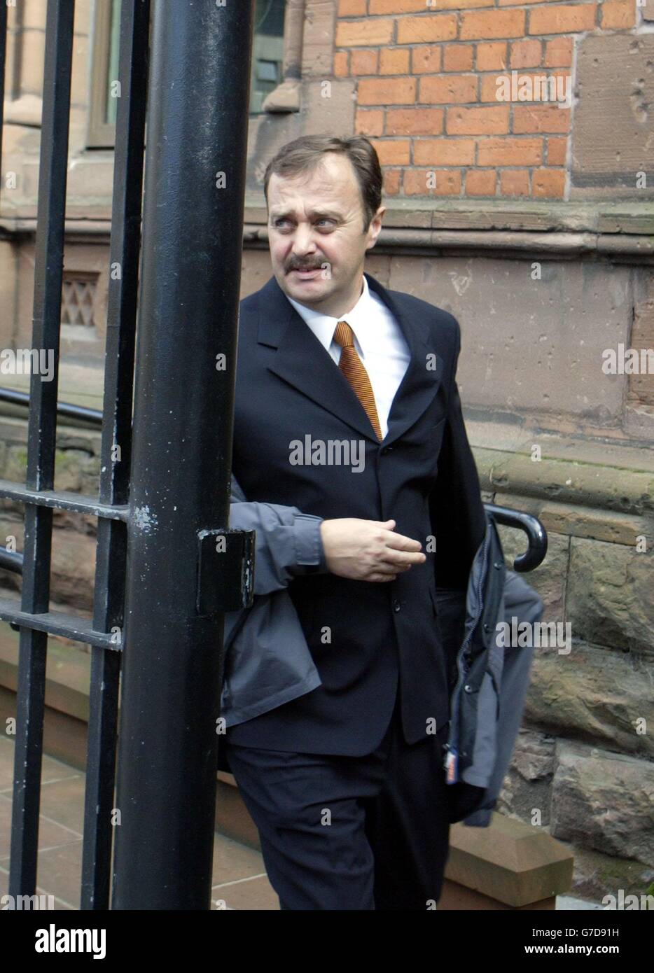 George Harwood inchiesta Foto Stock