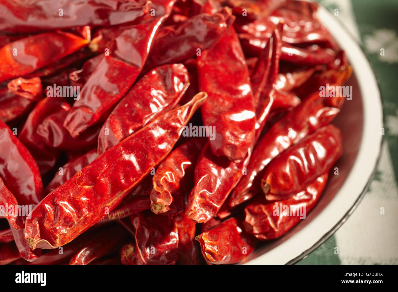 Cinese secchi peperoncino piccante Foto Stock