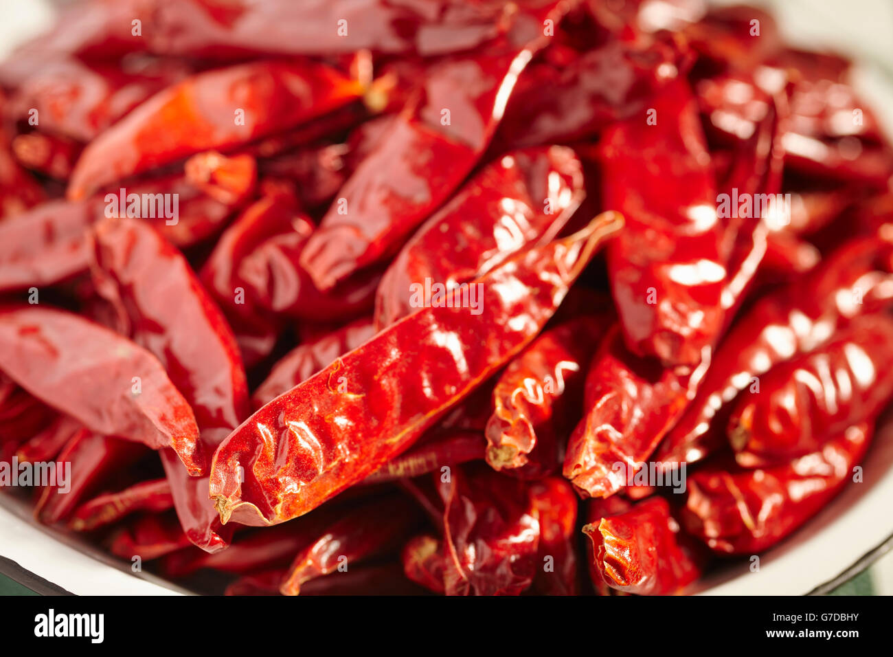 Cinese secchi peperoncino piccante Foto Stock