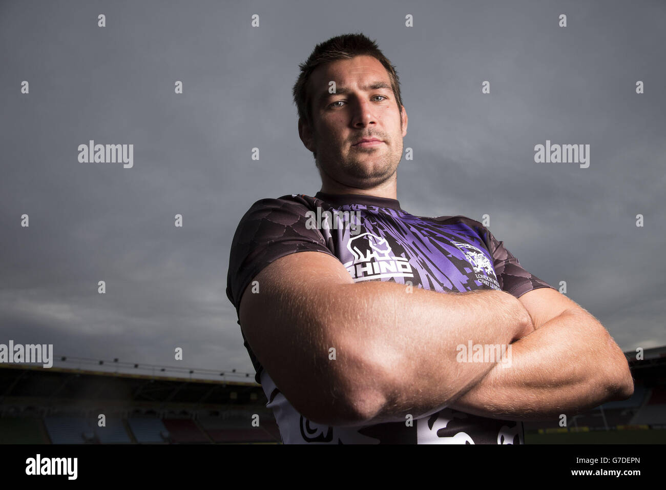 Matt Corker, gallese di Londra durante il lancio europeo di rugby a Twickenham Stoop, Londra. Foto Stock