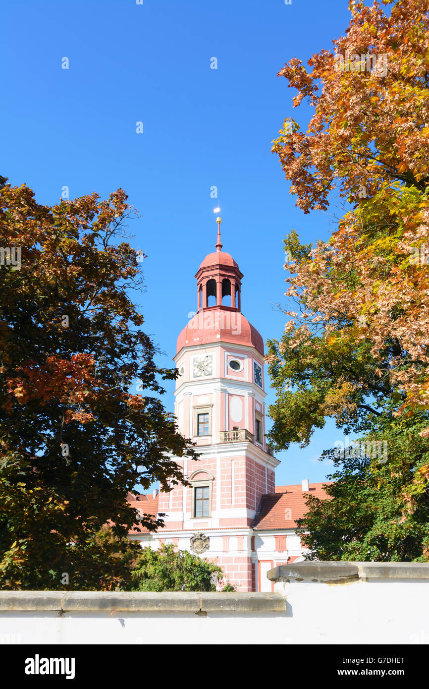 Il castello di Raudnitz, a Roudnice nad Labem (Raudnitz an der Elbe), Repubblica Ceca Ustecky, Aussiger Regione Usti nad Labem regione, Foto Stock