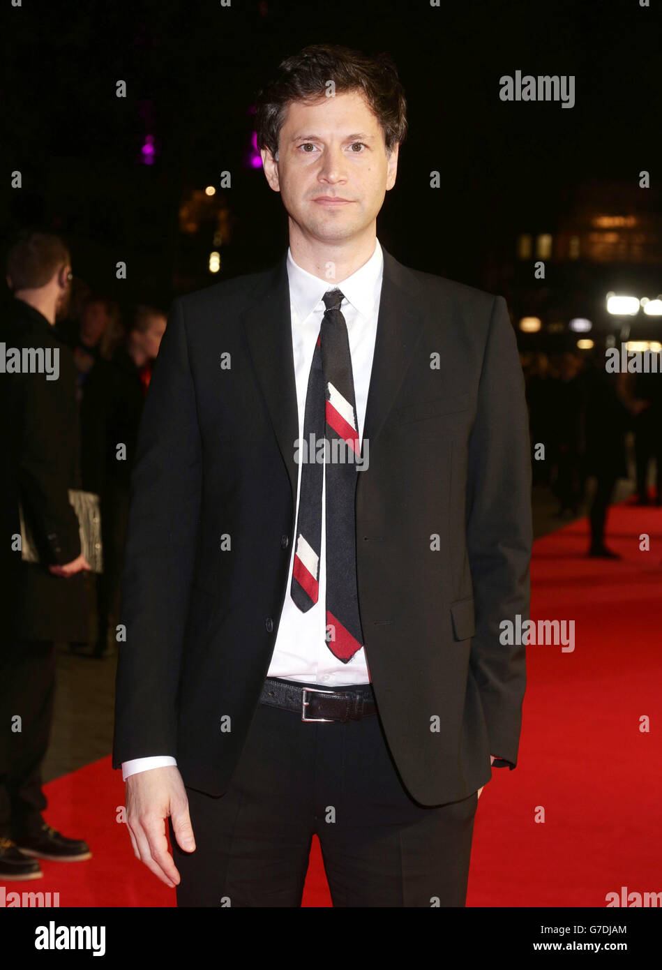 Il regista Bennett Miller arriva per la proiezione del BFI London Film Festival di Foxcatcher, a Odeon Leicester Square, Londra. Foto Stock