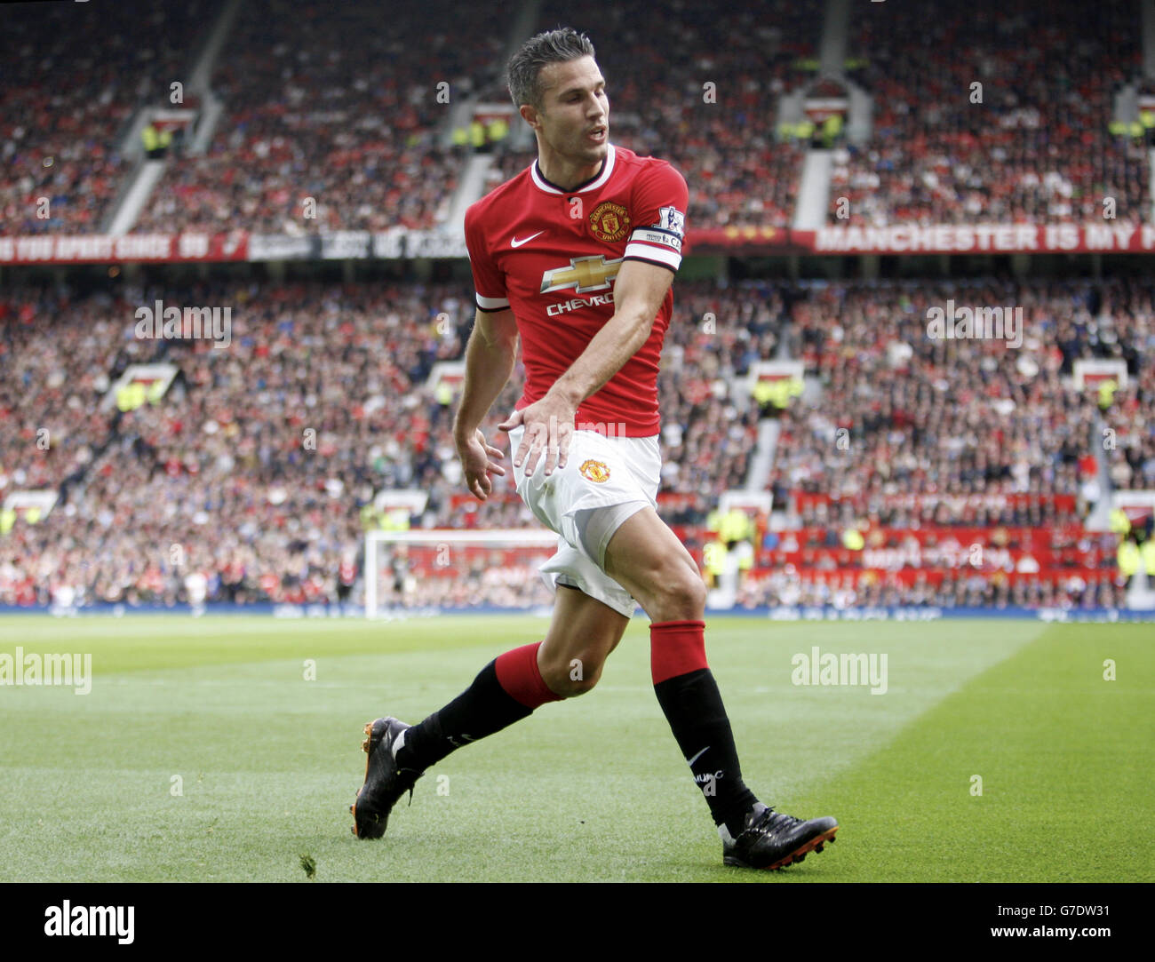 Calcio - Barclays Premier League - Manchester United v Everton - Old Trafford. Robin van Persie di Manchester United Foto Stock