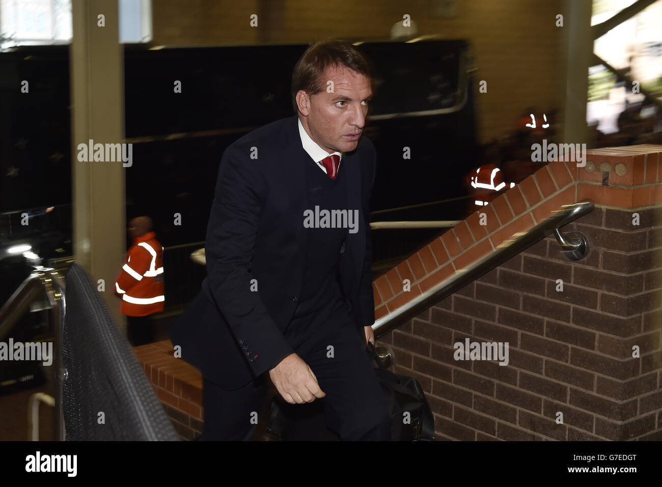 Il direttore di Liverpool Brendan Rodgers arriva per la partita della Barclays Premier League al St. James' Park, Newcastle. PREMERE ASSOCIAZIONE foto. Data foto: Sabato 1 novembre 2014. Vedi la storia della Pennsylvania SOCCER Newcastle. Il credito fotografico deve essere Owen Humphreys/PA Wire. Foto Stock