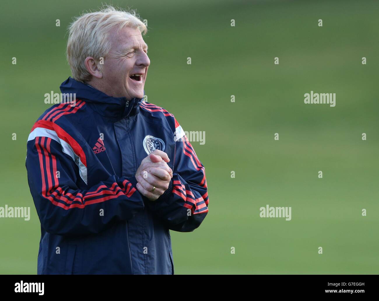 Soccer - UEFA EURO 2016 Qualifier - Gruppo D - Scozia v Repubblica di Irlanda - Scozia Formazione - Mar Hall Hotel Foto Stock