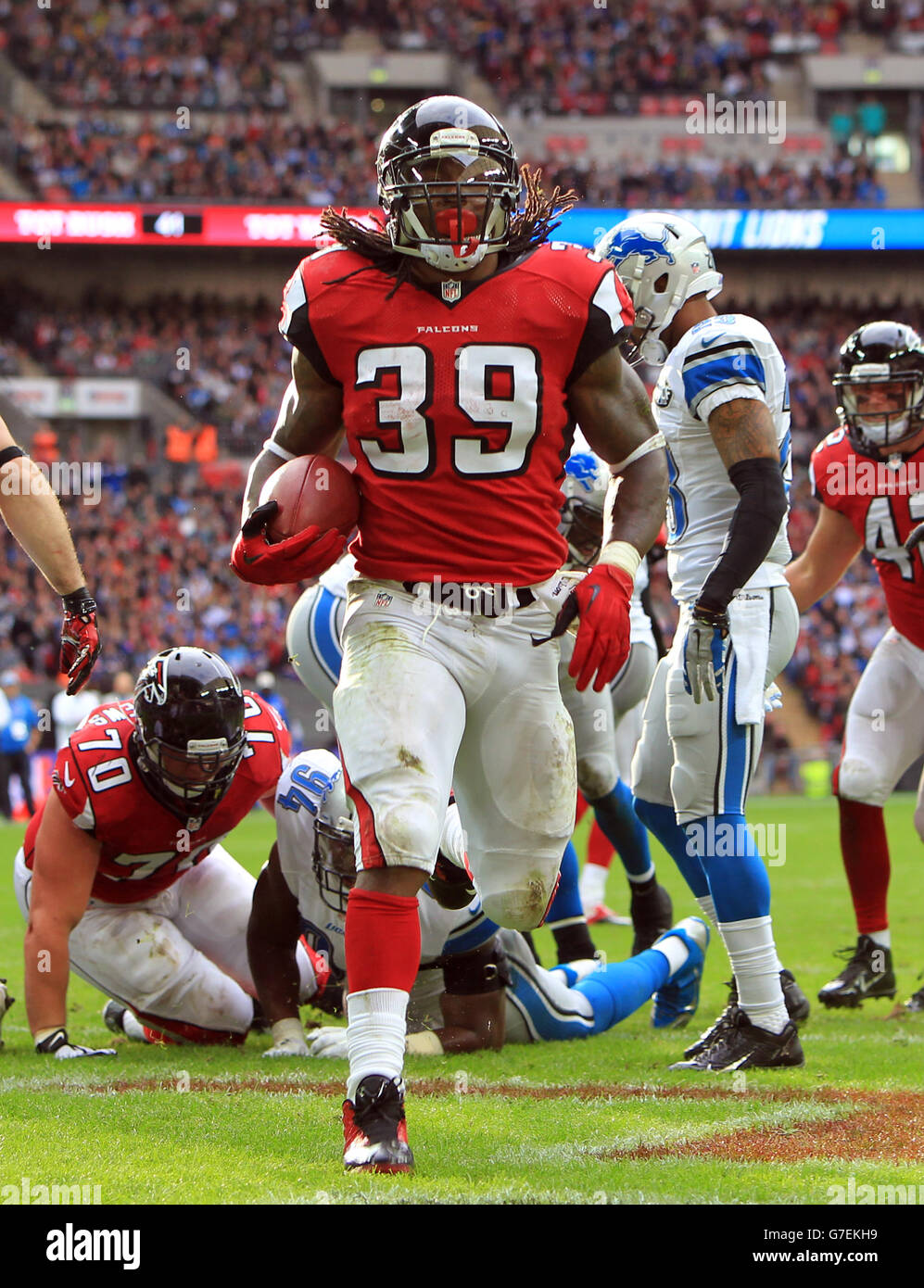 Football americano - NFL International Series 2014 - Detroit Lions v Atlanta Falcons - Wembley Stadium Foto Stock