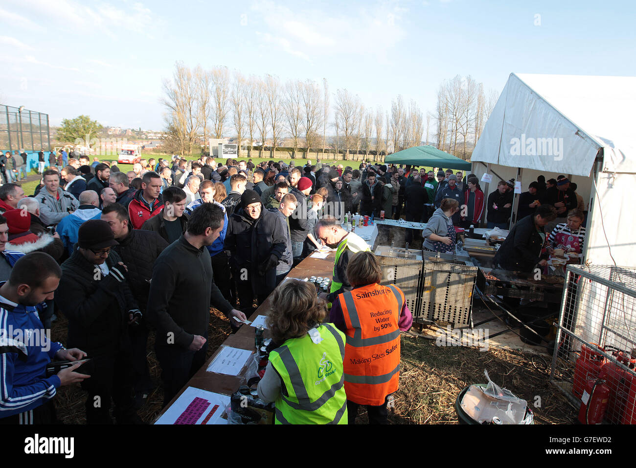 Viste generali prima della partita di Norton United e Gateshead durante la partita della fa Cup First Round all'Autonet Stadium di Stoke. PREMERE ASSOCIAZIONE foto. Data foto: Domenica 9 novembre 2014. Vedi la storia della Pennsylvania SOCCER Norton. Il credito fotografico deve essere Barrington Coombs/PA Wire. Foto Stock