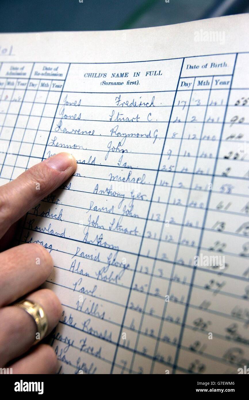 I documenti dei Beatles Liverpool Central Library Foto Stock